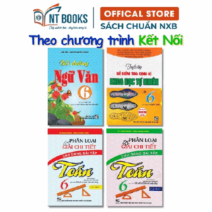 Sách - Combo Giúp Em Học Giỏi Toán - Làm Văn Hay Và Học Tốt Khoa Học Tự Nhiên Lớp 6 ( Bám Sát SGK Kết Nối)