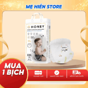 Tã Bỉm Dán Quần Honey Thường Siêu Thấm Hút, Bỉm Đêm Cho Bé Đủ Size.