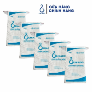 Khăn giấy khô đa năng cho bé likado 300g( COMBO 5 GÓI) kích thước(14*20cm)khoảng 270 tờ