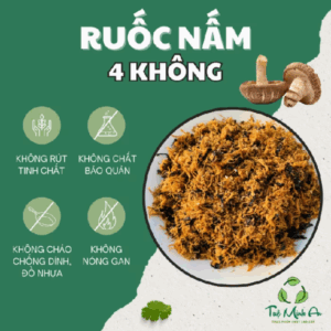 Ruốc nấm Rong biển Tuệ Minh An, Ruốc nấm chay, Chà bông nấm, Ruốc nấm kèm rong biển không nóng gan