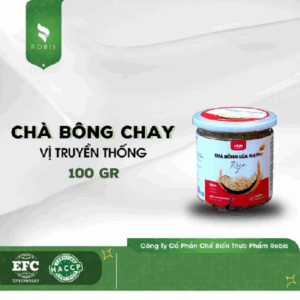 Chà Bông ROBIS - Ruốc Chân Nấm Chay, Chà Bông Lúa Mạch Nguyên Vị, Vị Rong Biển, Trứng Muối - Hủ 100g