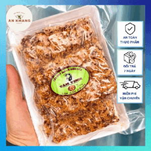 Cơm Cháy Gạo Lứt Rong Biển Chà Bông Chay Ngon Hiệu Tâm Vinh Gói 200GR v