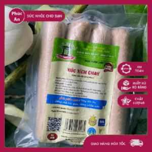 XÚC XÍCH CHAY 200g XÚC XÍCH ĂN LIỀN - Thực phẩm chay Phúc An |  TP CHAY CHÚC HẠNH