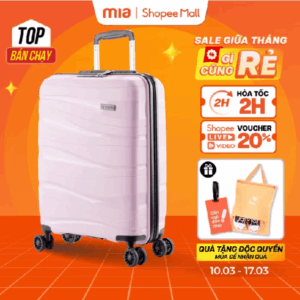 Vali Kéo MIAvn Pisani LANI - Size 20/24/28, Nhựa PP Dẻo Siêu Bền, Hạn Chế Bể Vỡ, Bảo Hành Trọn Đời