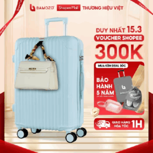 Vali Du Lịch Bamozo 8801 Size 20/24 Chất Liệu Nhựa ABS Bền Đẹp Bảo Hành 5 Năm