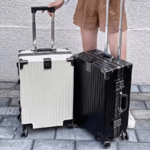 Vali du lịch có bánh xe có móc khóa mật khẩu bằng nhôm chống trượt chống trầy 20-24-inch thông dụng