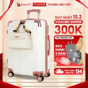 Vali Kéo Du Lịch Bamozo 8809 Size 20/24/28 Chống Va Đập Chống Trầy Xước Bảo Hành 5 Năm