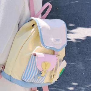 Ba lô nữ phiên bản Hàn Quốc đa năng ins mini màu tương phản thời trang sinh viên giản dị dễ thương Nhật Bản ngọt ngào