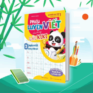 Sách Phiếu Luyện Viết Cùng Gấu Kiki 2 - Luyện Viết Bảng Chữ Cái