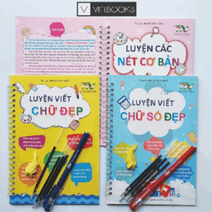 Sách - Bộ 3 Quyển Luyện Viết Thần Kỳ Tự Xóa Chữ Đẹp - Số Đẹp - Nét Cơ Bản Phiên Bản Chuẩn Tiếng Việt Và Ngòi