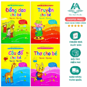 Xem ngay Sách Thơ truyện đồng dao câu đố truyện tiềm thức cho bé tập nói tập đọc Hải Anh Books