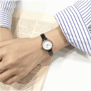Đồng Hồ Nữ Chính Hãng Ulzzang TD5 Dây Da Cao Cấp Thời Trang Retro Vintage Đẹp