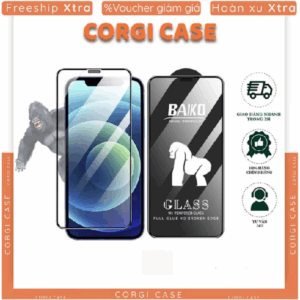 Kính cường lực Kingkong Baiko Full màn Siêu Bền cho Iphone 6 7 8 Plus SE X XS XS Max 11 12 13 14promax15 Plus15Pro Max