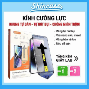 Kính Cường Lực iPhone Magic Tự Dán, Tự Hút Chống Nhìn Trộm Full Màn Dành Cho iPhone X/XS/XR/11/12/13/14/15/16/Pro/Max