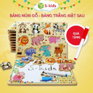 Xem ngay Đồ Chơi Trẻ Em S-Kids, Bảng Ghép Hình Núm Gỗ Thông Minh Cho Bé