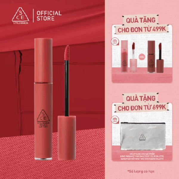 Son kem lì nhung mịn 3CE Velvet Lip Tint 4g