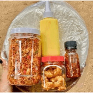 combo 600gr bánh tráng 150g - muối tép hành phi 200gr - bơ béo 100gr sốt tắc