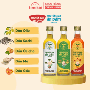Dầu Ăn Dặm Cho Bé Nguyên Liệu Hạt Tự Nhiên (Oliu, Óc Chó, Gấc, Sachi, Mè) - Thương Hiệu Thuyền Xưa