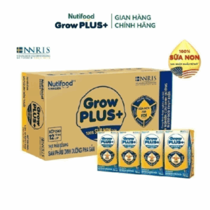 Thùng Sữa Bột Pha Sẵn Nutifood GrowPLUS+ Vàng (Sữa Non Tăng Đề Kháng) 110ml -  (48 Hộp x 110ml)