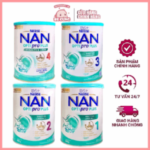 Sữa bột NAN Optipro PLUS 5HMO số[1/2/3/4] - Công thức từ Thuỵ Sĩ dành cho trẻ em Việt Nam