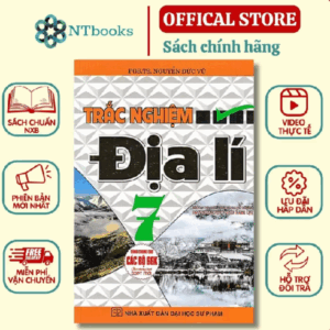 Sách - Trắc nghiệm Địa Lí lớp 7 (dùng chung cho các bộ sách giáo khoa mới hiện hành)