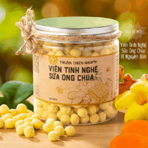Viên Tinh Nghệ Sữa Ong Chúa Nguyên bản Thuận Thiên - Viên Mềm Tan Thơm Ngon - Hỗ Trợ Trị Đau Bao Tử, Dạ Dày, Làm Đẹp Da