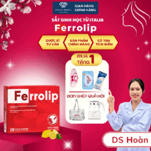 Sắt Bột FERROLIP Bổ Sung Sắt Hữu Cơ Liposome Không Táo Bón Không Tanh Vị Chanh Cho Bà Bầu Và Người Thiếu Sắt
